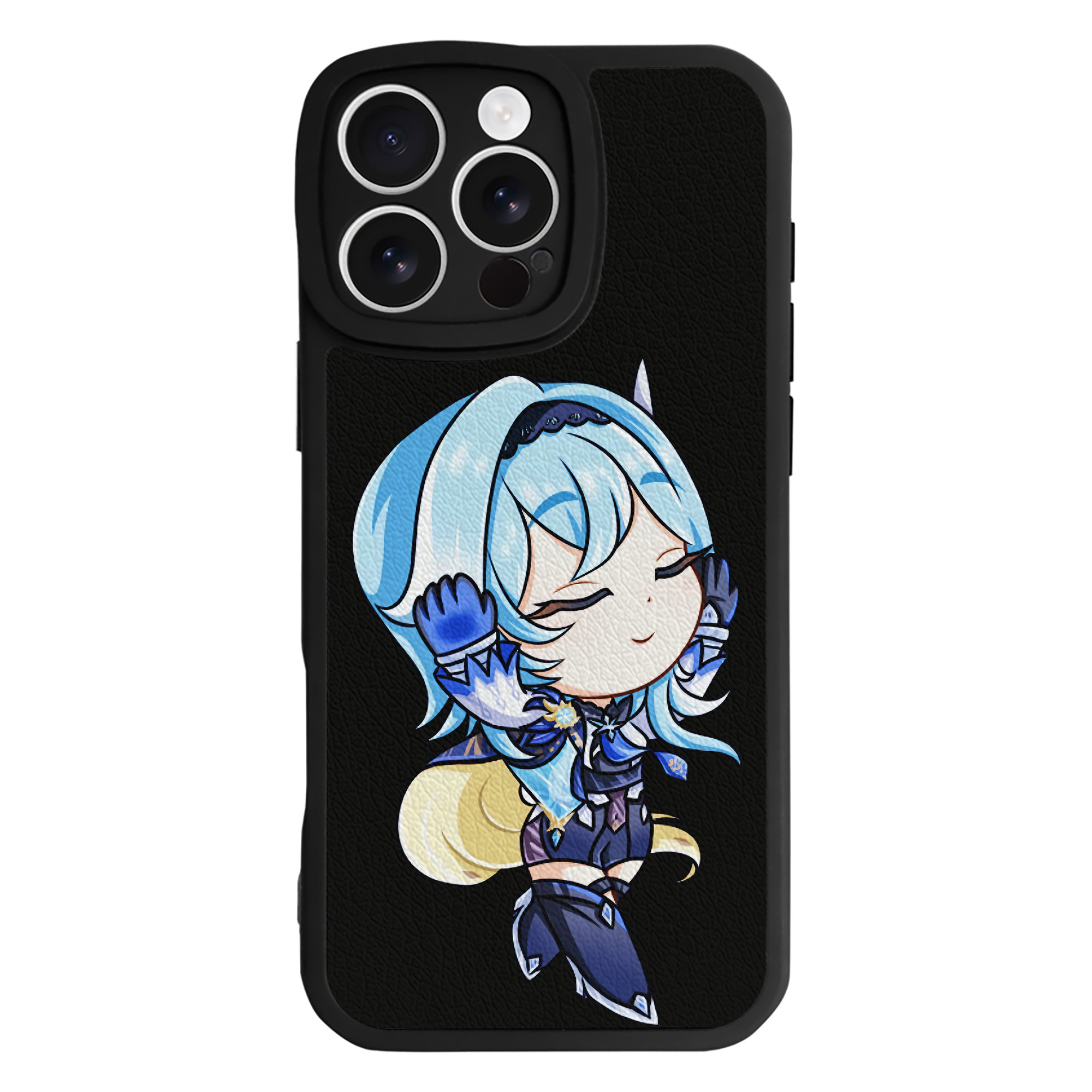 げんし神 优菈 ゆうら genshin Yūra 【iPhone 16シリーズ対応】シリコンスマホケース（レザー調） 材質：シリコン